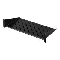 Mensola dispositivi 2U installazione fissa T250mm 25kg RAL 9005