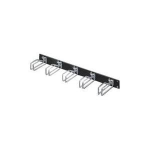 Pannello smistamento 1U HxP 43x55mm staffa in acciaio RAL 9005