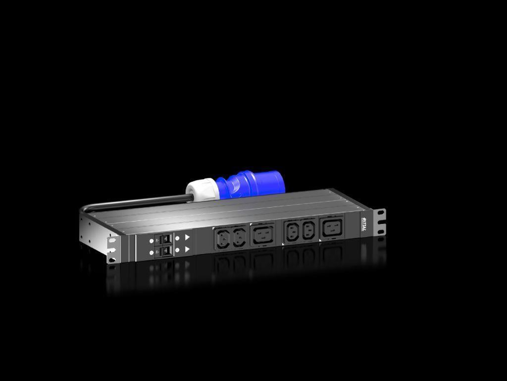 PDU base 32A/1P CEE 4xC13+2xC19 19