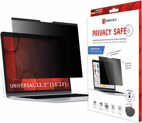 Displex 01761 schermo anti-riflesso Filtro per la privacy senza bordi per display 338 cm (13.3")
