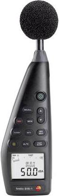Testo 816-1 - Digital - A -Pesode - C -Peso - Fast - Slow - 30 - 130 dB - 1,4 dB - 0,1 dB (0563 8170)