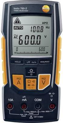 Testo Digital-Multimeter TRMS ACDC 600 VAC 600 VDC 10 ADC (Testo 760-2)