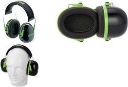 Cuffia antirumore K1 dal peso ultraleggero regolabile in lunghezza Uvex nero/verde - 2600001