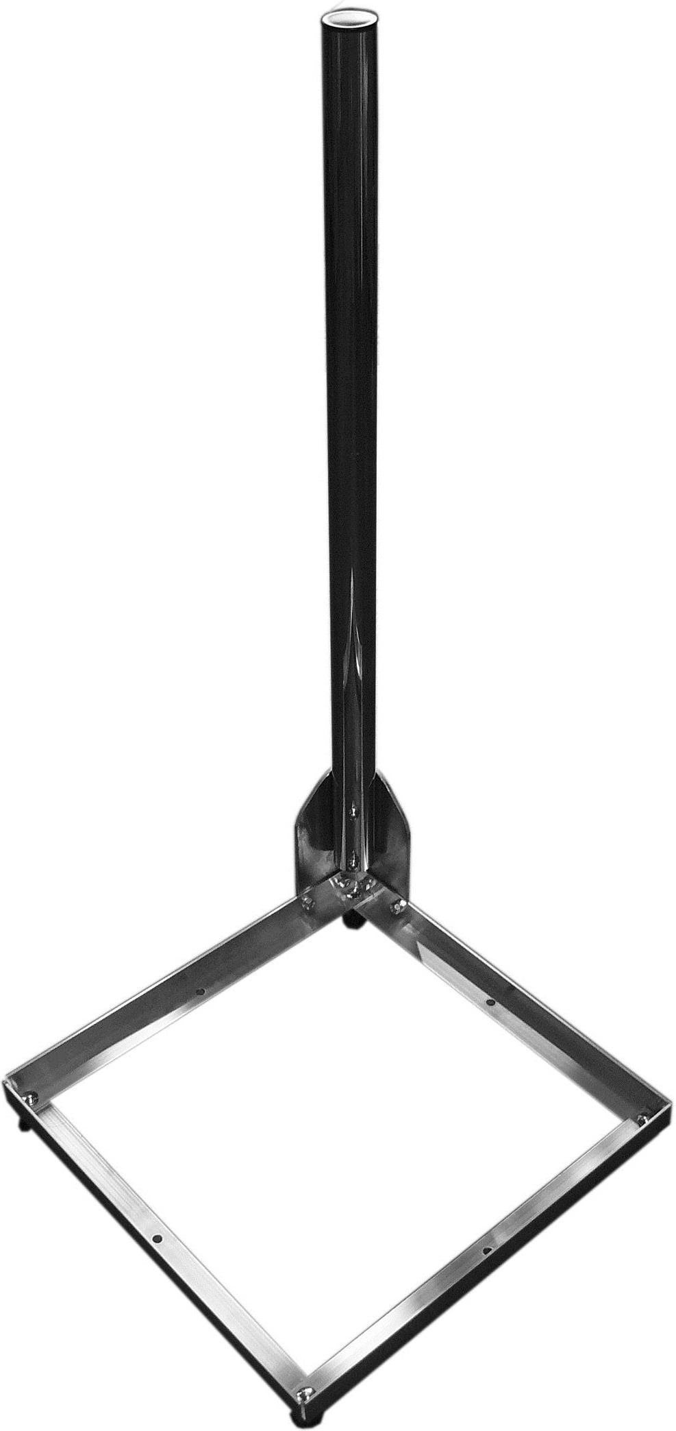 Supporto per balcone comprensivo di montanti BS50-AL in alluminio per solette in cemento 500x500 (BS50-AL)