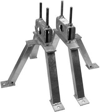 Staffa a parete per pali fino a 89 mm WA 440 (X2177)