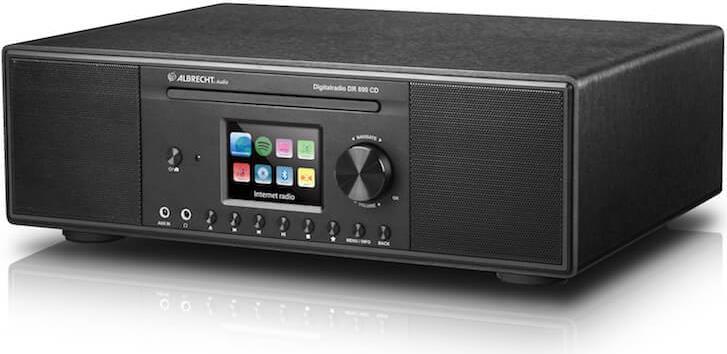 Albrecht DR 890 CD, DAB+, FM, Internet Nero, custodia in legno, DLNA, UNDOK, USB