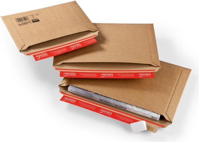 Buste postali in cartone ColomPac Colompac Querb. B5 20pz br DIN B5 marrone