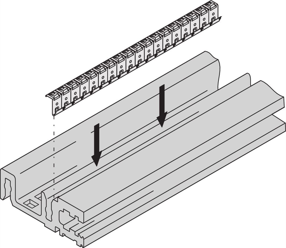 SCHROFF EMC SEAL (acciaio, senza ruggine) tra piastra di copertura e modulo Rail-Kont.STR MS-ADBL 84th 10stk (24560245)