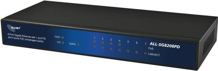 Desktop-PoE-Switch Ã¢â‚¬Â¢ PoE POWERED DEVICE!!!! Switch kann ÃƒÂ¼ber PoE (IEEE802.3at, High Power 25W /IEEE802.3af