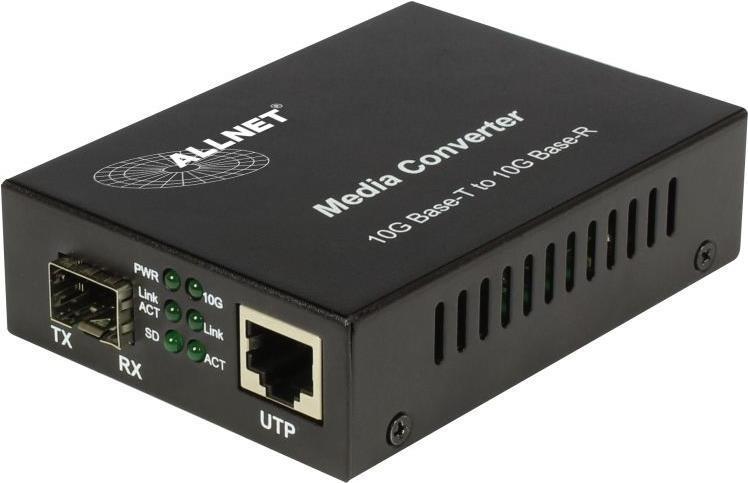 Ã¢â‚¬Â¢ Unmanaged Media-Converter Ã¢â‚¬Â¢ 1x 10GBaseTX Ethernet TP Port Ã¢â‚¬Â¢ 1x10G SFP+ Ethernet Fib