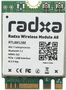 â€¢ The RADXA M.2 WiFi 6 and BT5.2 Wireless Module A8 fÃ¼r Rock 5, Rock 3A, N10 â€¢ Radxa Wireless Module A8, a M.2 W