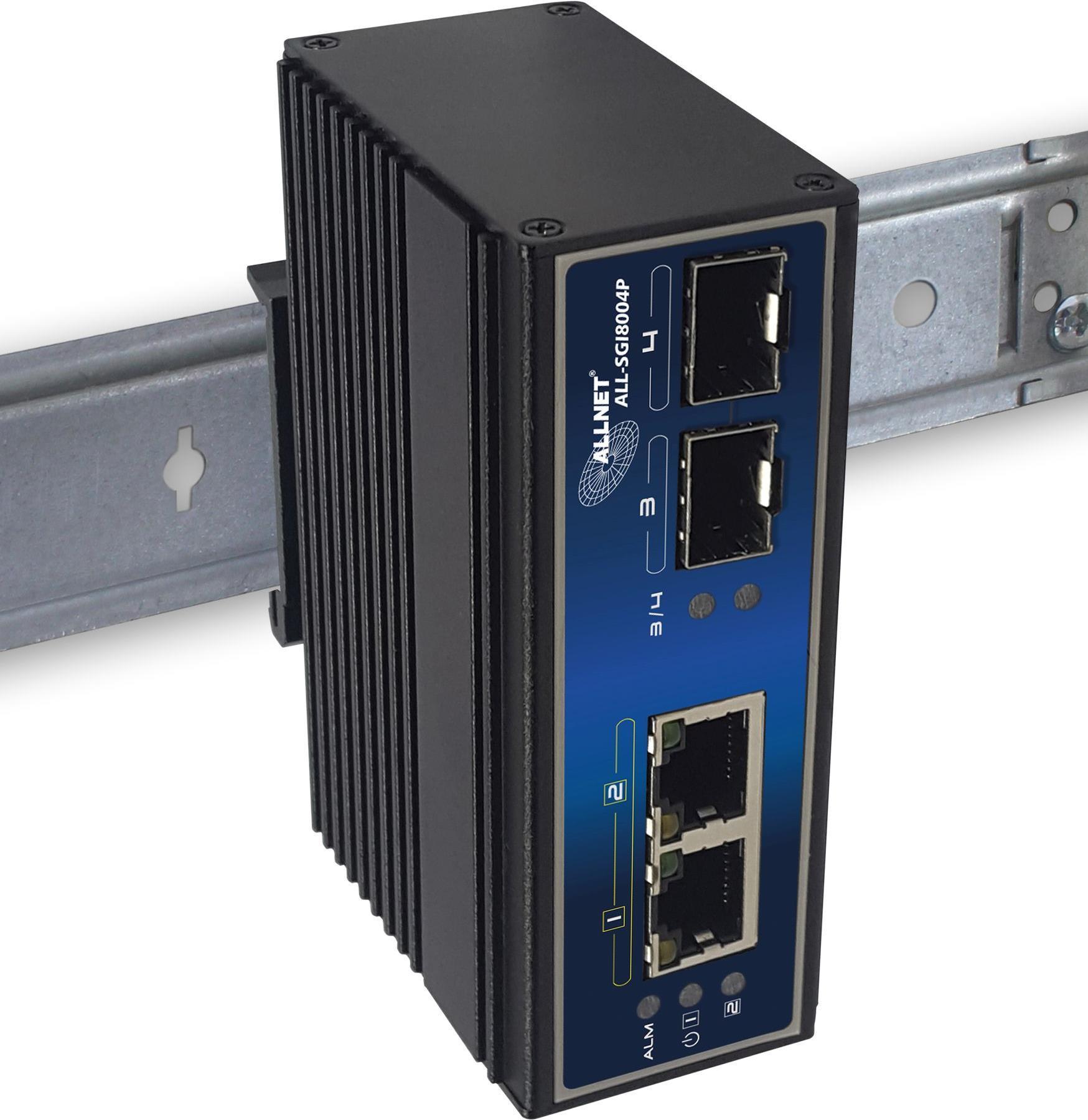 Ã¢â‚¬Â¢ 4 Port Gigabit | PoE Budget 126W | 4x PoE+ | 1x LAN / 1x SFP | 1x SFP | DIN | Power Booster | Industrial Ã¢â