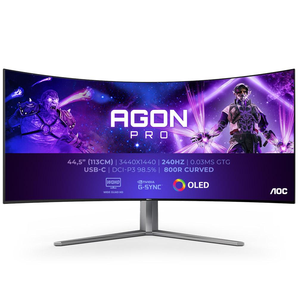 AOC AGON PRO AG456UCZD LED display 1143 cm (45") 3440 x 1440 Pixel Wide Quad HD OLED Nero