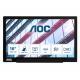 AOC 01 Series I1601P Monitor PC 396 cm 15.6 1920 x 1080 Pixel Full HD LED Argento Nero (I1601P 15.6 INCH IPS 1920x1080 USB-C)