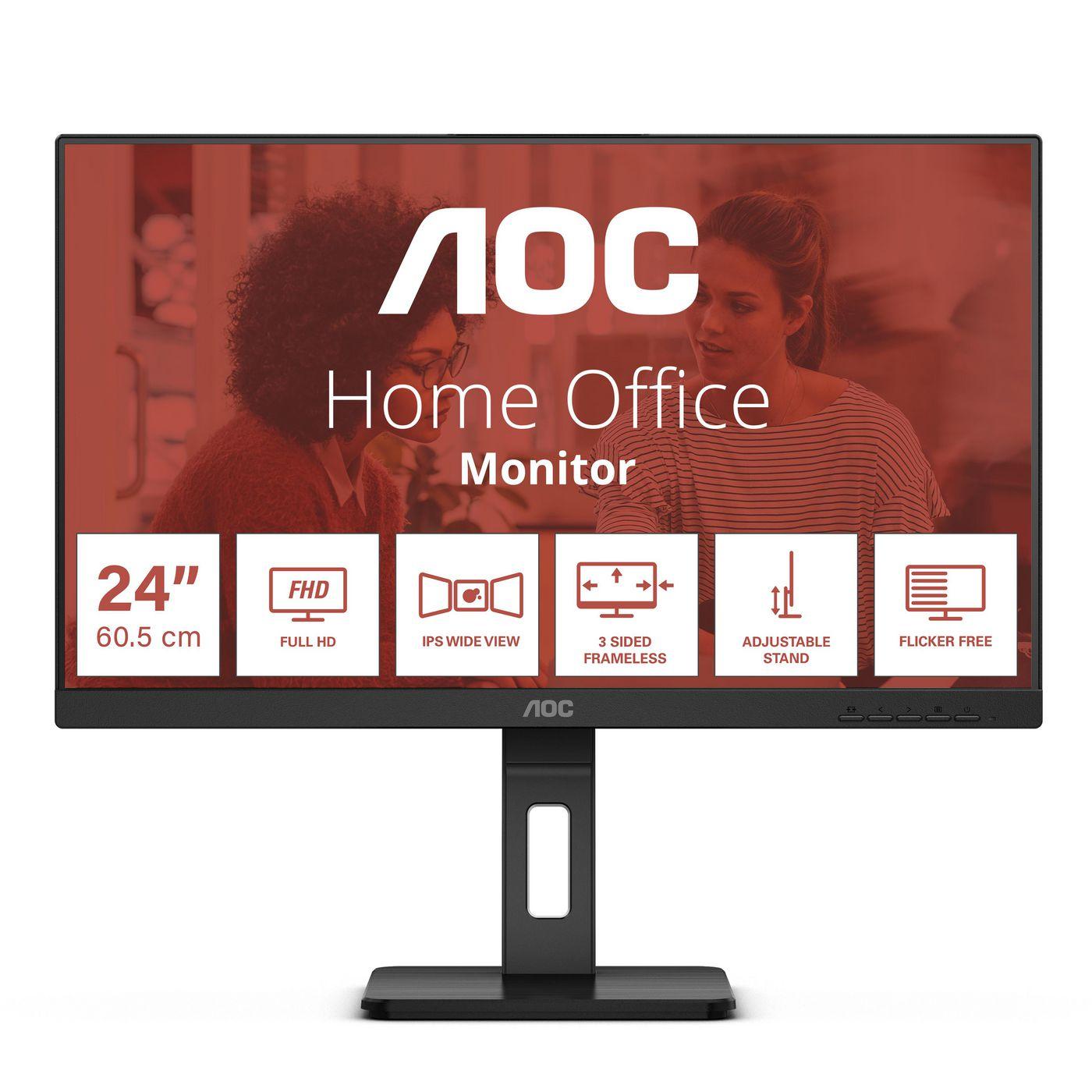 AOC E3 24E3QAF LED display 605 cm (23.8") 1920 x 1080 Pixel Full HD LCD Nero