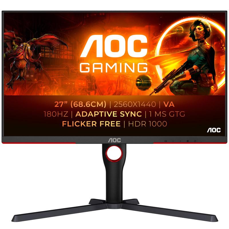 AOC G3 Q27G3XMN/BK Monitor PC 686 cm (27") 2560 x 1440 Pixel 2K Ultra HD LED Nero