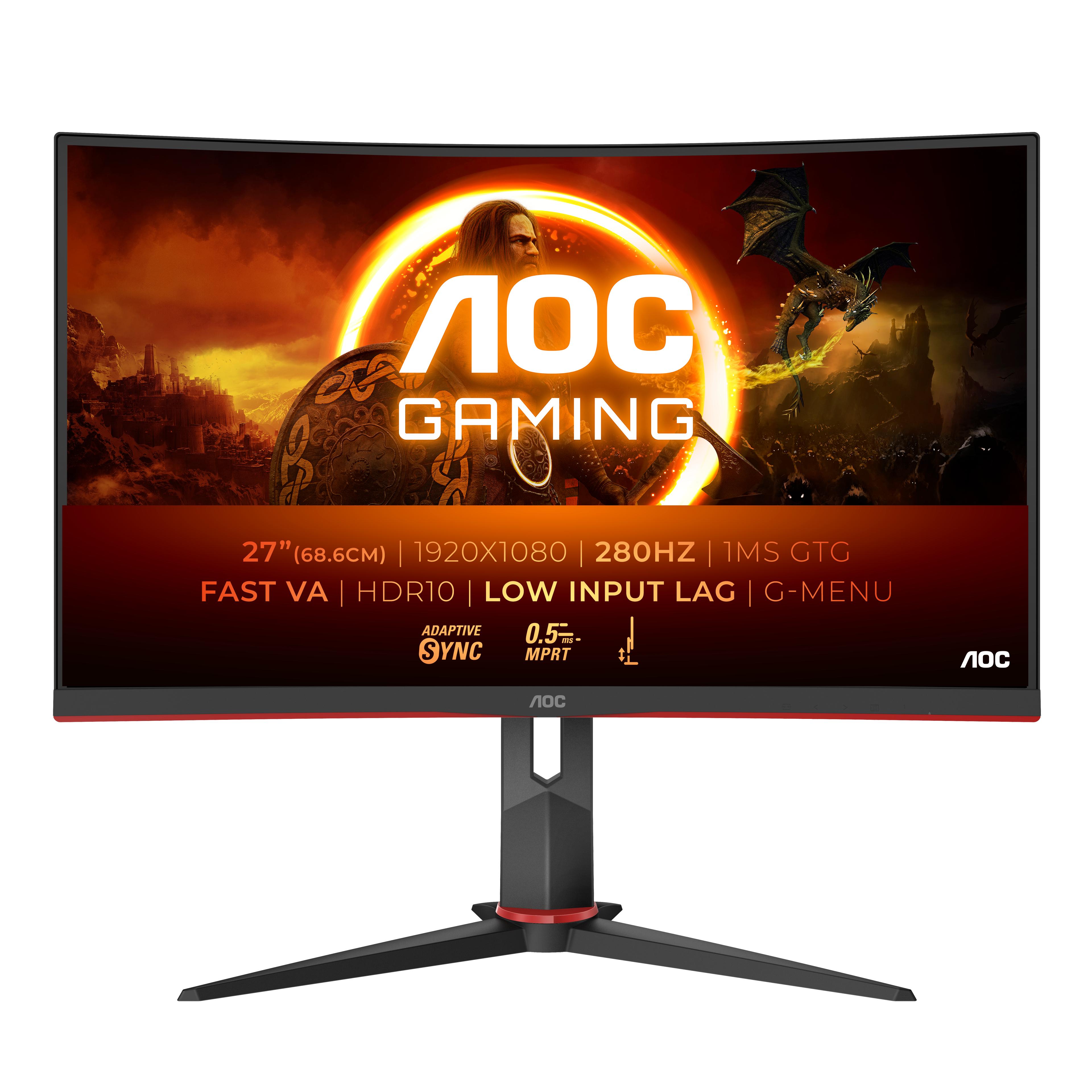 AOC G2 C27G2Z3/BK Monitor PC 686 cm (27") 1920 x 1080 Pixel Full HD LED Nero Rosso