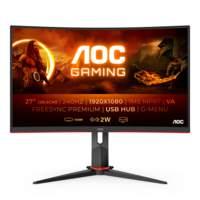 Monitor,AOC,27,16:9,VA,1920x1080,300cd,3000:1,80M:1,4x USB 3.2 ,.0x D-SUB,.0x DVI,2 x 2.0x HDMI,1 x 1.2Displayport,SPEAKERS Si,