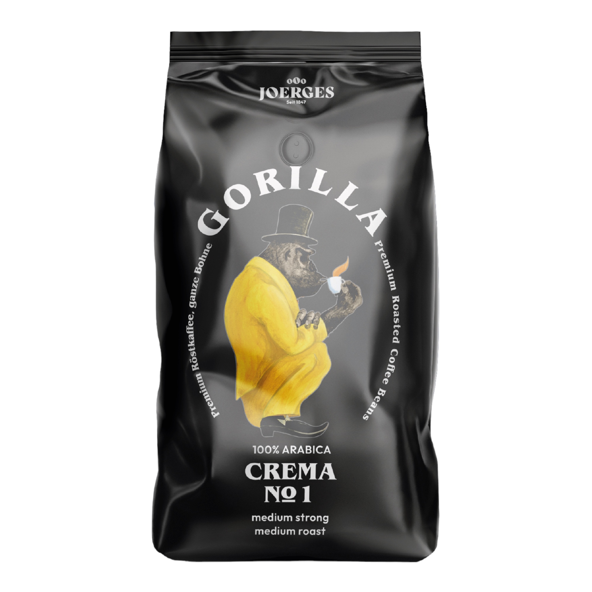 Gorilla Coffee House in grani interi 1kg una miscela nobile senza sostanze amare