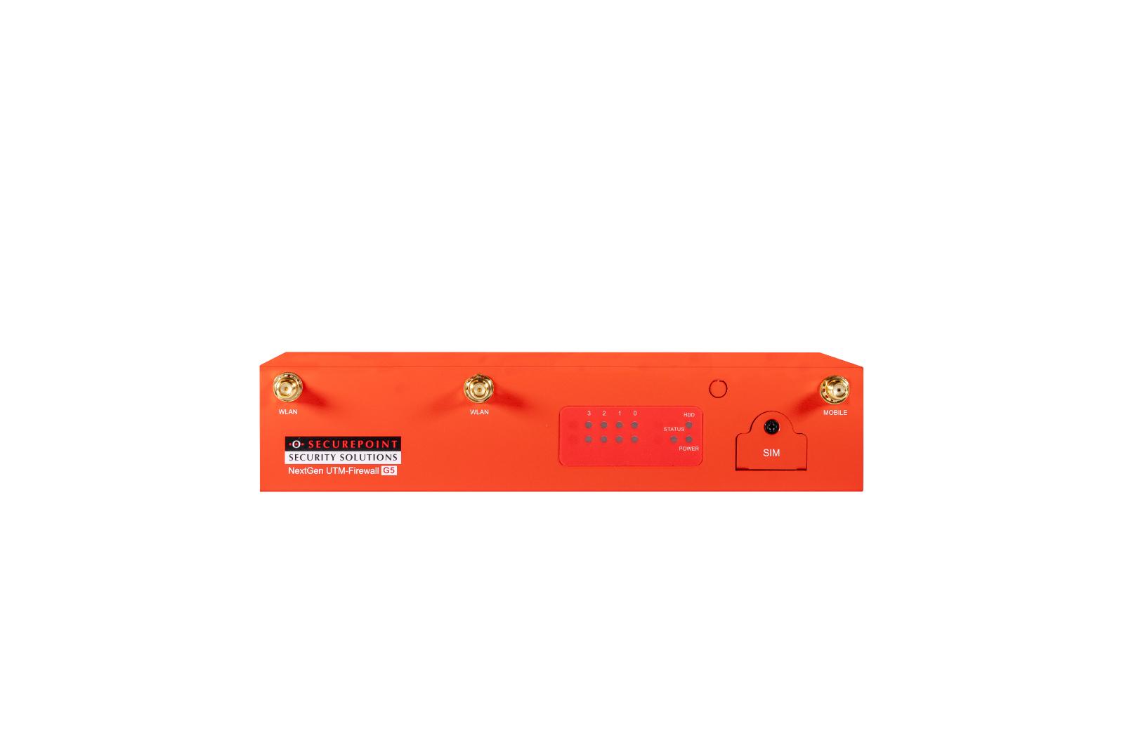 Securepoint RC100 G5 Rev. 1 firewall hardware Desktop 374 Gbit/s (SECUREPOINT FIREWALL RC100 G5)