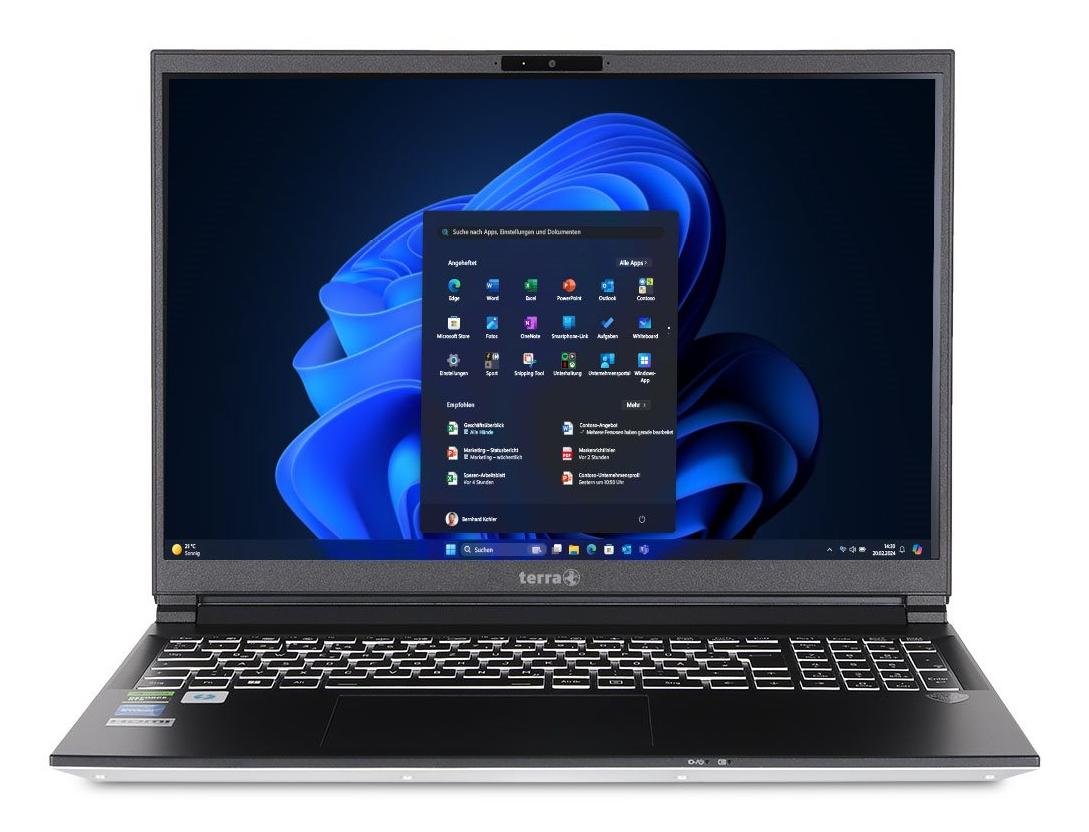 TERRA UK1220816 laptop Intel Core Ultra 7 155H Computer portatile 406 cm (16") 32 GB DDR5-SDRAM 1 TB HDDSSD NVIDIA GeForce RTX