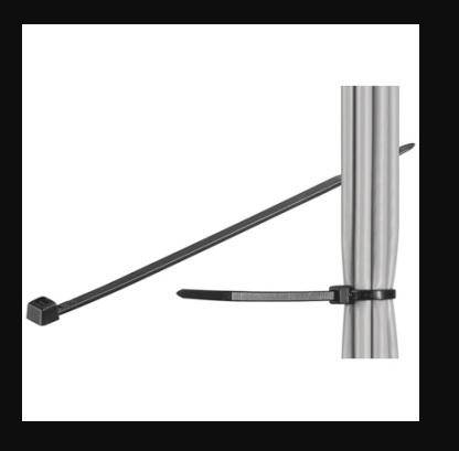 EWENT FASCETTE FERMACAVO 200x2.5 MM 100CS NERO CP-ACC-0002N
