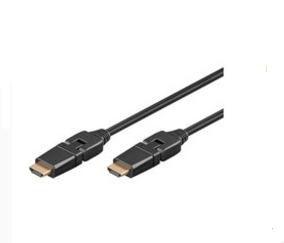 CAVO DI CONNESSIONE HDMI CON CONNETTORE RUOTABILE MT. 2