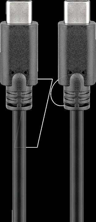 cavo USB Type-C goobay 1m asst