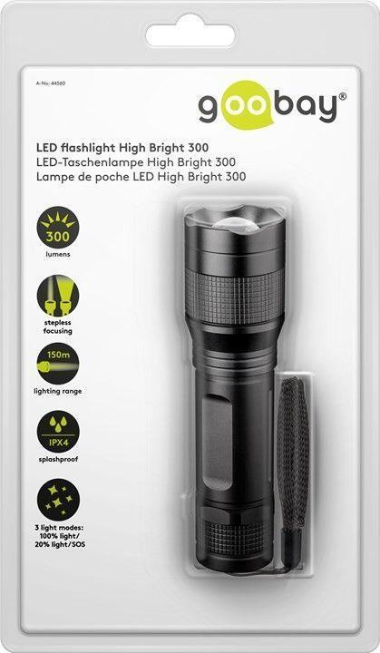 goobay High Bright 300 Lommelygte 5W