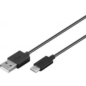 Wentronic goobay - Cavo USB - 24 pin da USB-C (M) a USB (M) - USB 3.1 - 1,0 m - nero (45677)