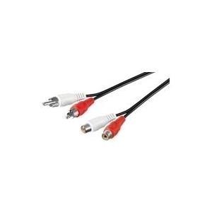 CAVO AUDIO VIDEO 2 CONNETTORI RCA MASCHIO/FEMMINA MT. 150