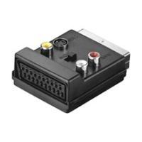 WEDRONIC Goobay AVK 198- Adattatore video / audio- S-Video / Video composito / Audio-Scart (M) a Mini-Din a 4 pin, Scart, RCA X