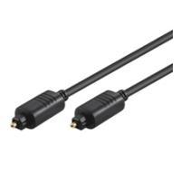 WATRONIC Goobay - Cavo audio digitale (ottico) - spDif - toslink (m) a toslink (m) - 50 cm - fibra di vetro - nero (50564)