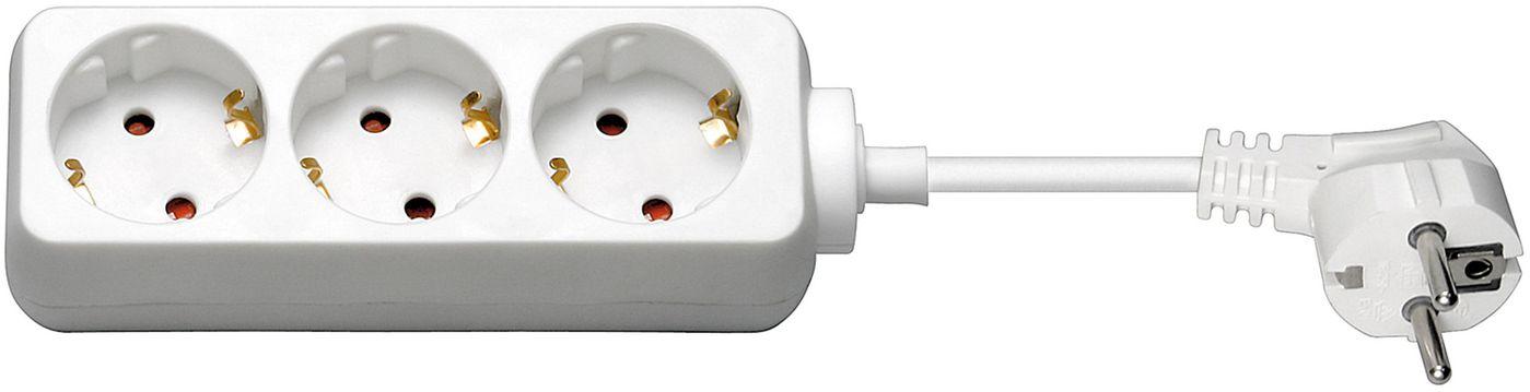 Microconnect 51293 prolunghe e multiple 15 m 3 presae AC Interno Bianco (15m 3 Power Socket with - child protection - Warranty