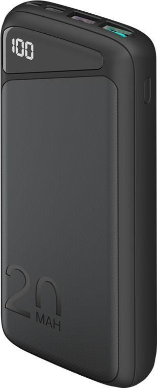 Goobay 53939 batteria portatile Polimeri di litio LiPo 20000 mAh Nero (Goobay Powerbank with Fast Charge PD QC 3.0 20.000mAh -
