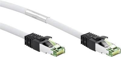 Goobay 55124 cavo di rete Bianco 1 m Cat8.1 S/FTP [S-STP] (Goobay CAT 8.1 S/FTP CU 1m White)