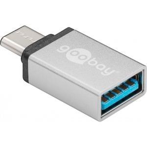 Goobay 56620 cable gender changer USB C USB A Argento (Goobay USB-C toUSB 3.0 adapter)