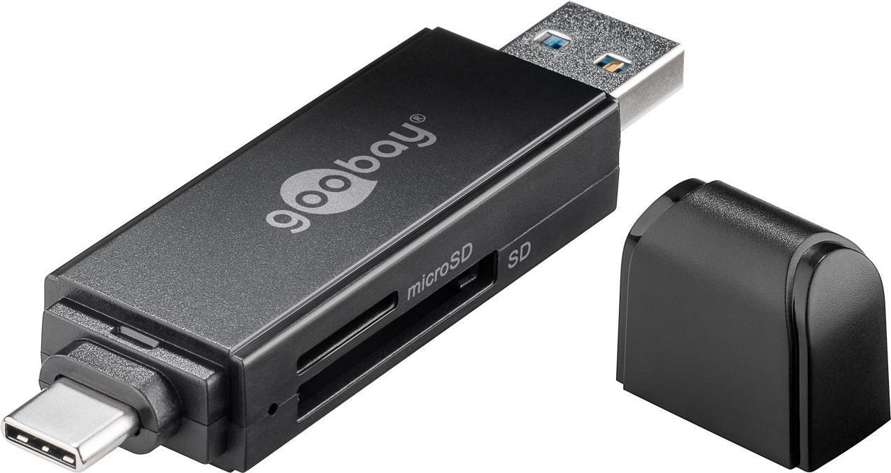 USB 3.0 - Lettore di schede USB-C 2in1 - per leggere i formati di schede di memoria MicroSD e SD