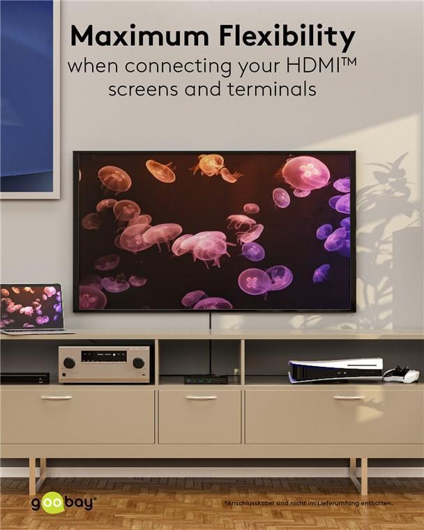 HDMI Matrix Switch da 4 a 2 (4K a 30 Hz) - per la commutazione tra 4x dispositivi sorgente di ingresso e