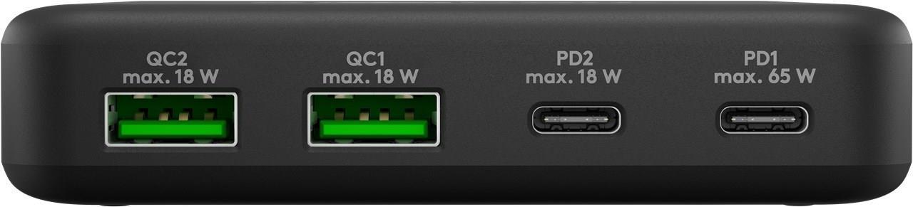 Goobay Multiport 4x Charging station 65 W - Black