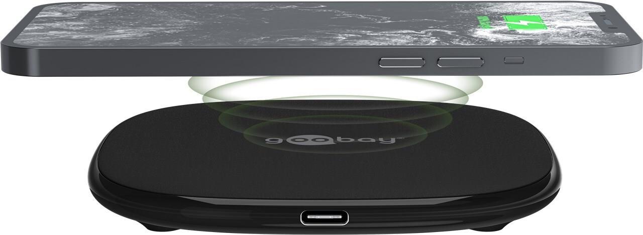 Goobay 64675 destinatario per la ricarica wireless di dispositivi mobili cellulare/smartphone - smartwatch - tablet usb type -c