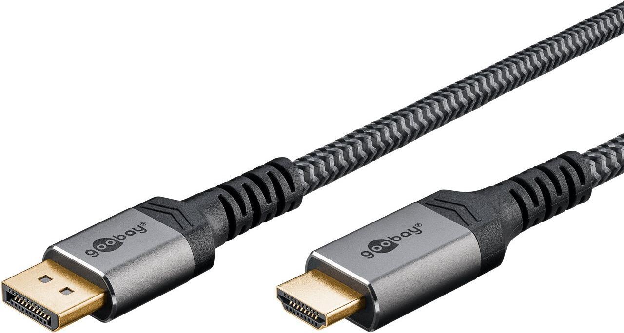 Cavo DisplayPort a HDMI 3 m Grigio Sharkskin 3 m - DisplayPort maschio connettore HDMI maschio (tipo A)
