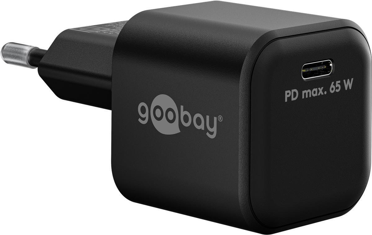 Caricabatterie rapido USB-C PD (65 W) nero nero - adattatore con 1x porta USB-C (Power Delivery)