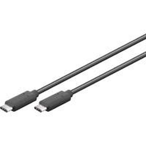 Goobay USB 3.1 Gen 1 0.5 m cavo USB 0,5 m USB 3.2 Gen 1 [3.1 Gen 1] USB C Nero (USB 3.1/C TO USB 3.1/C - 0,5M - CABLE)