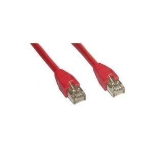 Cavo patch CAT5e 2,0 m rosso SF/UTP 2xRJ45, PVC, CCA