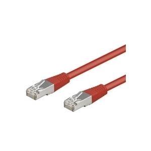 Cavo patch CAT5e 5,0 m rosso SF/UTP 2xRJ45, PVC, CCA