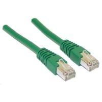 Cavo patch CAT5e 0,5 m verde SF/UTP 2xRJ45, PVC, CCA
