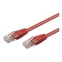 Cavo patch Wentronic Goobay CAT 5e U/UTP rosso 05 m - miscela di rame CCA (68339)