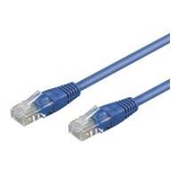 Cavo patch Wentronic Goobay CAT 5e U/UTP blu 75 m - miscela di rame CCA (68385)