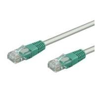 Cavo patch crossover Goobay Cat 6 Wentronic, U/UTP, grigio, verde, grigio-verde, materiale di miscela di rame da 3 m-CCA (68476)